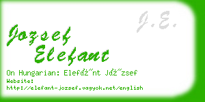 jozsef elefant business card